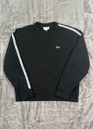 Sweat-shirt noir avec bandes blanches | pull ras de cou | Lacoste | S, marca: Lacoste, estado: Muy bueno, tamaño: S, 29,00 €, 31,15 € Protección al comprador Pro incluida