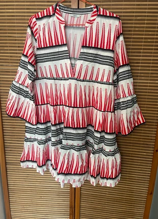 Strandjurk, wit, rood, zwart, zomerjurk, ONLY , 38 , amper gedragen, brand: ONLY, condition: New without tags, size: M / 38 / 10, €10.00, €11.20 includes Buyer Protection