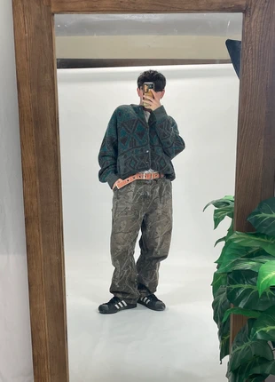 Vintage grey and green baggy cardigan, marca: Yanower, estado: Muy bueno, tamaño: L, 17,40 €, 18,97 € Protección al comprador incluida