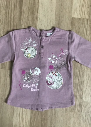 Tee shirt manche longue , merk: Kitchoun, staat: Goed, maat: 3-6 maanden / 62 cm, € 1,00, € 1,75 inclusief Kopersbescherming