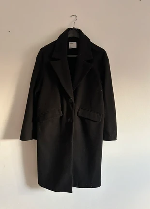 Manteau long noir Bershka – Taille S, brand: Bershka, condizioni: Ottime, taglia: S / IT 40 / EU 36, €9.00, €10.15 include la Protezione acquisti
