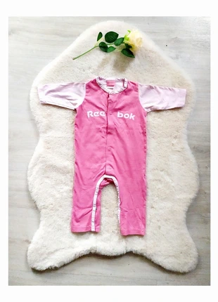 Combinaison bébé été coton rose clair manches longues sans pieds boutons pression Reebok, brand: Reebok, condition: Very good, size: 3-6 months / 62 cm, €5.00, €5.95 includes Buyer Protection