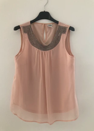 Roze top met pareltjes, marque: Vero Moda, état: Très bon état, taille: S / 36 / 8, 5,00 €, 5,95 € Protection acheteurs incluse