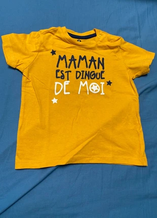 Tee shirt jaune à message marque Z Grain de blé 18 mois, brand: Grain de Blé, condizioni: Ottime, taglia: 12-18 mesi / 80 cm, €1.00, €1.75 include la Protezione acquisti