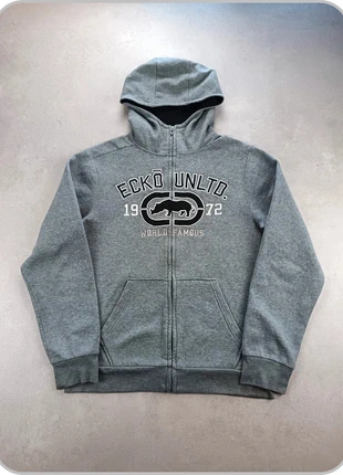 Sweat à capuche zippée vintage Veste Ecko UNLTD / gris logo brodé / taille M homme, marke: ECKO UNLTD., zustand: Sehr gut, größe: M, 32,90 €, 35,25 € inklusive Vinted-Käuferschutz