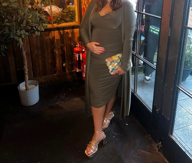 Boohoo maternity midi dress and duster jacket size 20 Vinted