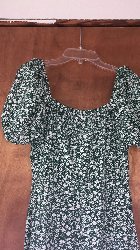 Green floral dress 4