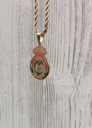 Real Madrid Gold Pendant – 18K Gold Plated – Hala Madrid Y Nada Más – Football Jewellery - RMFC, condition: New with tags, £19.99, £21.69 includes Buyer Protection