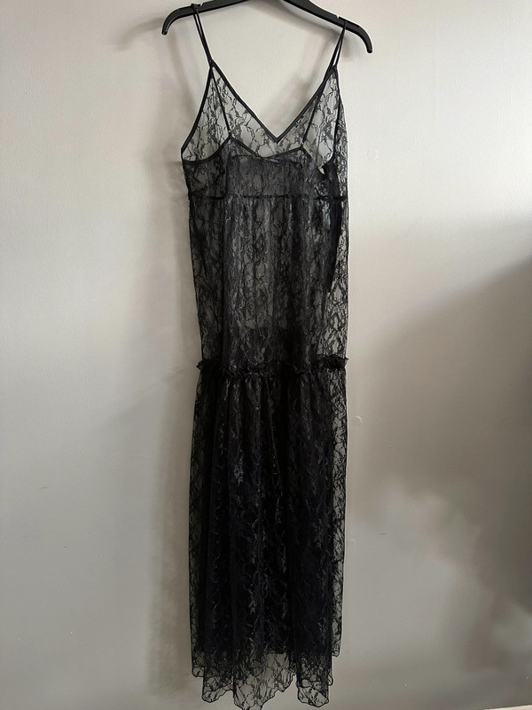Finesse Marina Black lace maxi dress size 12/14