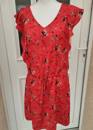 Robe courte été rouge imprimée fleurie à fleurs manches courtes col v femme taille M taille 38 Kiabi, brand: Kiabi, condizioni: Ottime, taglia: M / IT 42 / EU 38, €7.00, €8.05 include la Protezione acquisti