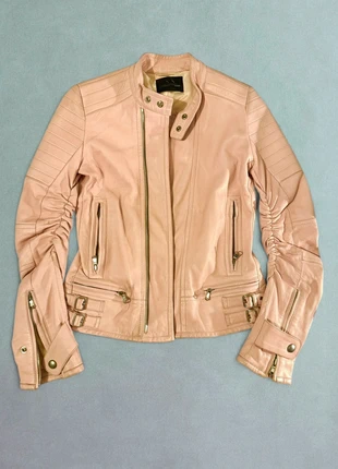 diesel black gold sample ss14 pink leather jacket vintage biker y2k 90s 2000s 80s, marke: Diesel, zustand: Sehr gut, größe: XS / 34 / 6, 80,00 €, 84,70 € inklusive Vinted-Käuferschutz