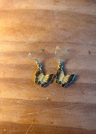 Boucles d’oreilles pendantes papillon, condition: Very good, €5.00, €5.95 includes Buyer Protection