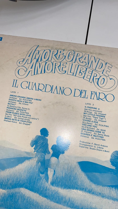 Il Guardiano del Faro - Amore grande Amore libero - disco vinile  5
