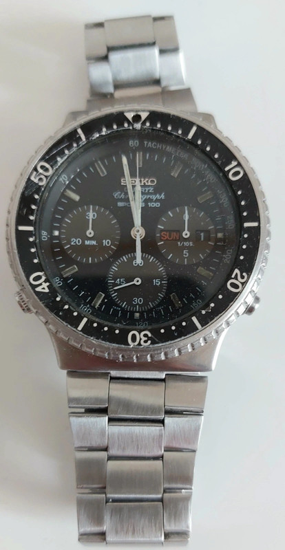 Seiko speedmaster sport 100 quartz 7A38 7075 chrono 1 10 me Vinted