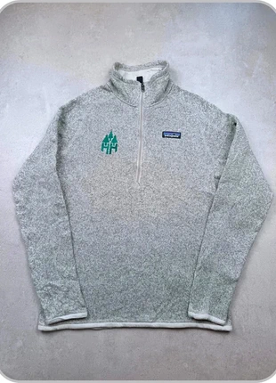 Veste polaire zippée col montant sweat Patagonia gris/beige chiné taille M, merk: Patagonia, staat: Heel goed, maat: M / 38 / 10, € 37,90, € 40,50 inclusief Kopersbescherming Pro