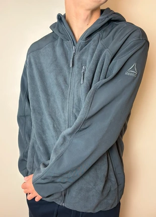 Veste polaire Reebok Vintage Gris avec zip Logo Brodé- Taille L, marca: Reebok, estado: Muito bom, tamanho: L, €17.00, €18.55 inclui Proteção do Comprador