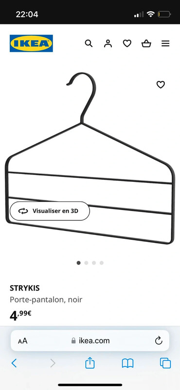 STRYKIS Cintre, noir - IKEA