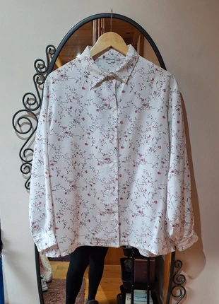 Camisa vintage de estampado de flores romántico, marca: Vintage Dressing, estado: Muy bueno, tamaño: XXL / 44 / 16, 15,00 €, 16,45 € Protección al comprador incluida