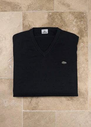 Pull col V noir homme Lacoste XL, marca: Lacoste, estado: Satisfatório, tamanho: XL, €16.99, €18.54 inclui Proteção do Comprador Pro