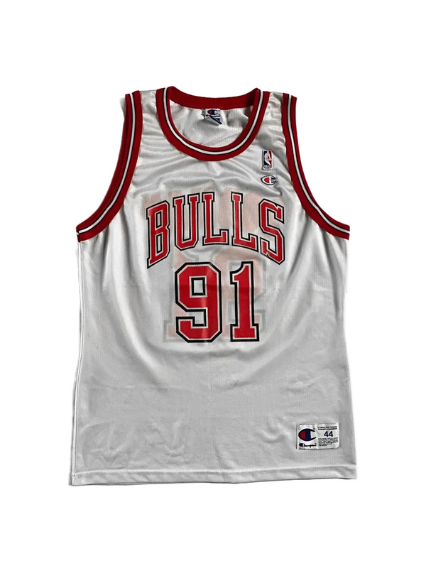 Chicago Bulls Dennis Rodman 91 Champion 90s Vintage Jersey koszulka | Vinted