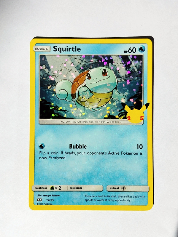 Karta Pokemon Squirtle holo McDonald's 2