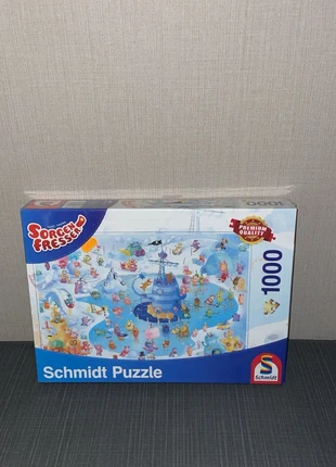 Puzzle Schmidt "Sorgenfresser" - 1000 pièces - Neuf sous blister, merk: Schmidt, staat: Nieuw zonder prijskaartje, € 14,00, € 15,40 inclusief Kopersbescherming