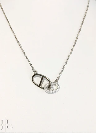 Collier argenté en acier inoxydable, marque: Boutique indépendante, état: Très bon état, 11,50 €, 12,78 € Protection acheteurs (Pro) incluse