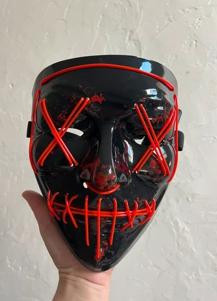 Masque Halloween Led lumineux rouge, condizioni: Nuovo con cartellino, taglia: Taglia unica, €12.00, €13.30 include la Protezione acquisti