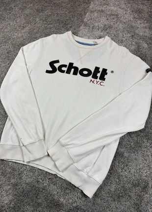 Sweat Schott NYC Blanc, brand: Schott, condition: Good, size: M, €17.00, €18.55 includes Buyer Protection Pro