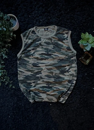 Camo Tank top || T-Shirt sans manche Camouflage streetwear || Statement Piece, brand: Vintage Dressing, condition: Very good, size: M, €9.99, €11.19 includes Buyer Protection
