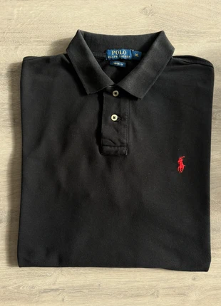 Polo homme Ralph Lauren noir avec logo rouge, marca: Ralph Lauren, estado: Bueno, tamaño: XL, 19,00 €, 20,65 € Protección al comprador incluida