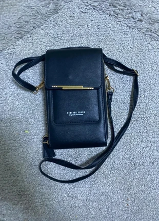 Sac à main Forever Young noir/doré – Petit format avec étui téléphone, brand: Forever Young, condition: New without tags, €5.00, €5.95 includes Buyer Protection