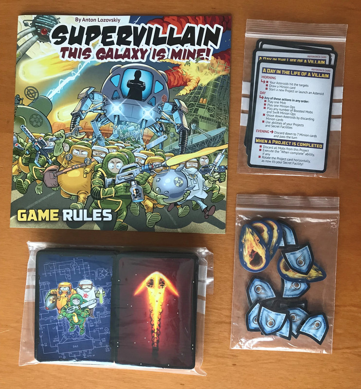 Supervillain: This Galaxy is Mine! Kickstarter Board game + exclusive KS expansions & promo cards 2