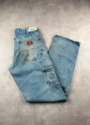 Pantalon dickies single knee workwear baggy bleu patiné vintage - Taille 31x34, brand: Dickies, condition: Very good, size: W31, €25.00, €26.95 includes Buyer Protection Pro