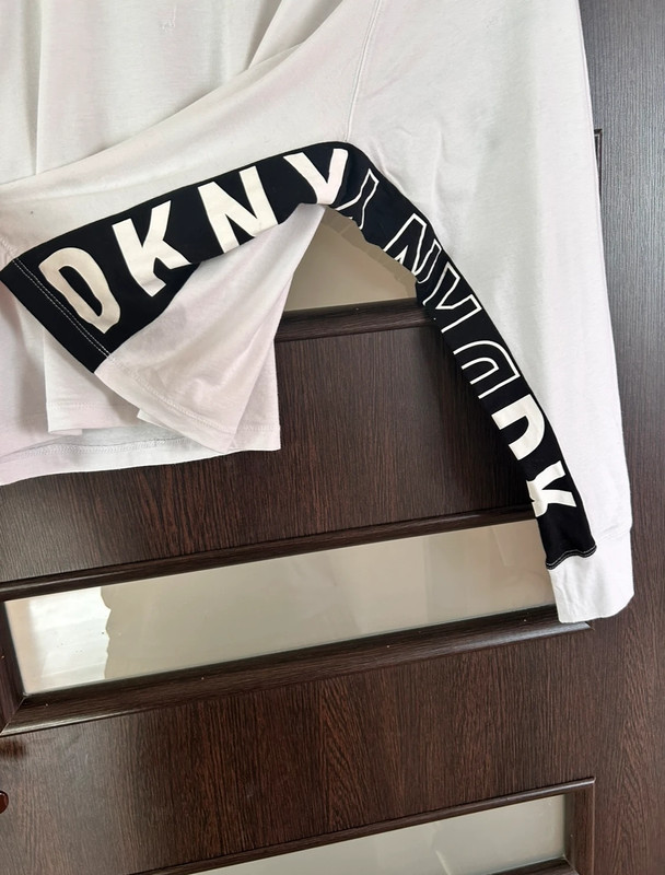 Crop top koszulka z długim rękawem bluzk dkny 2