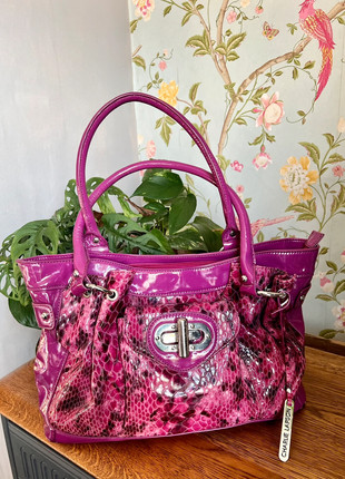 2000's Kathy Van Zeeland Purple Handbag/purple Purse/kathy 