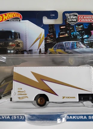 Hot Wheels Team Transport Nissan Silvia / Sakura Sprinter, merk: Hot Wheels, staat: Nieuw met prijskaartje, maat: Universeel, € 22,00, € 23,80 inclusief Kopersbescherming