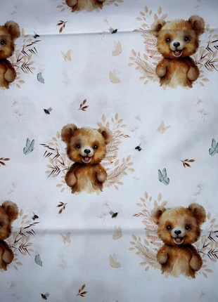 Tissu coton oeko tex ourson marron, estado: Nuevo con etiquetas, 13,50 €, 14,88 € Protección al comprador Pro incluida