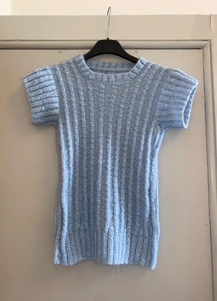 Pull en laine manche courte vintage, brand: Fait Main, condition: Very good, size: XS / 34 / 6, €5.00, €5.95 includes Buyer Protection