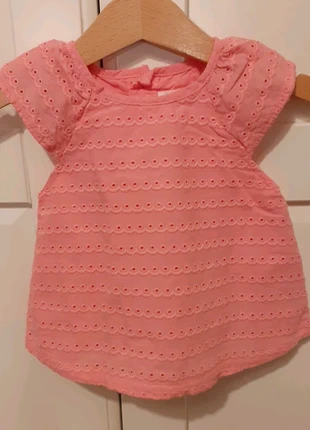 Blouse brodé rose doublure voile coton, marca: Bout'chou, estado: Muito bom, tamanho: 6-9 meses / 68 cm, €6.00, €7.00 inclui Proteção do Comprador