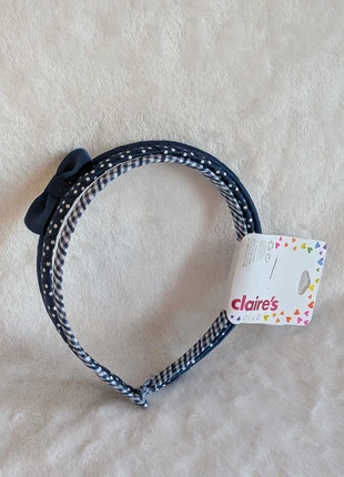 Lot 3 Serre-têtes Claire's Bleu Marine & Pois, marque: Claire's, état: Neuf avec étiquette, 3,99 €, 4,89 € Protection acheteurs incluse