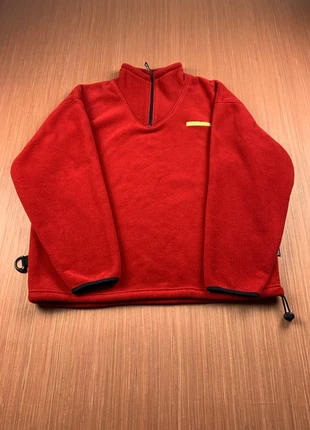 Pull rouge Quiksilver L 1/4 zip logo brodé, marke: Quiksilver, zustand: Sehr gut, größe: L, 29,99 €, 32,19 € inklusive Vinted-Käuferschutz