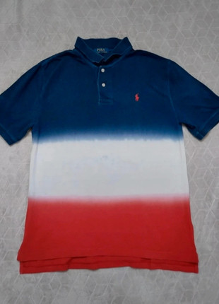 Polo Manches courtes Ralph Lauren Bleu Blanc et Rouge Taille M coton logo brodé rouge, marque: Ralph Lauren, état: Bon état, taille: M, 7,00 €, 8,05 € Protection acheteurs incluse
