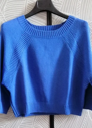 Crop top blu in viscosa, marque: Fashion market, état: Très bon état, taille: M / 38 / 10, 11,00 €, 12,25 € Protection acheteurs incluse