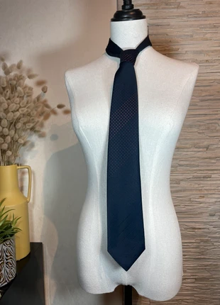 Cravate bleu à pois rouge, brand: Jean Gouy, condition: Very good, €8.00, €9.10 includes Buyer Protection