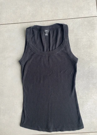 Débardeur / top noir côtelé River Island 36/S, brand: River Island, condition: Very good, size: S / 36 / 8, €1.80, €2.59 includes Buyer Protection