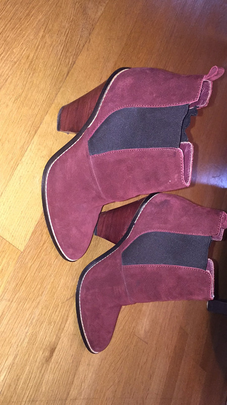 Boots Vanessa Bruno Bordeaux T39 Vinted