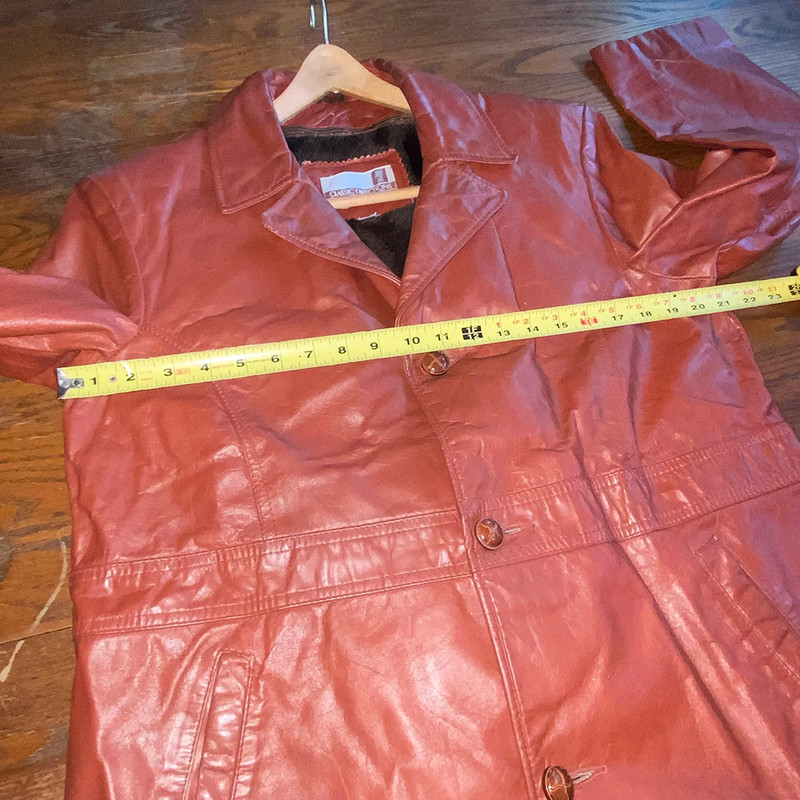 Vintage 70s 80s Mens Classic Directions Leather Coat Jacket 3