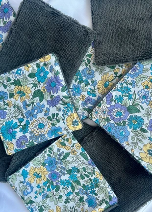 10 cotons lavables fleuris fait main, brand: Fait Main, condition: New with tags, €7.00, €8.05 includes Buyer Protection