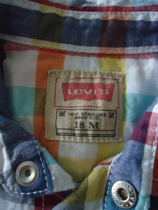 Belle chemise manche courte à carreaux 18 mois Levi's 2